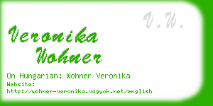veronika wohner business card